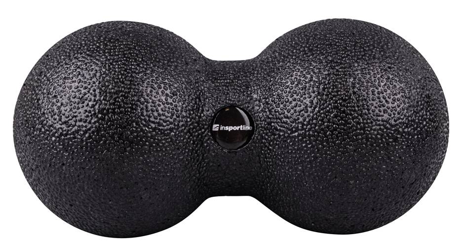 ΔΙΠΛΟ ΜΠΑΛΑΚΙ ΜΑΣΑΖ INSPORTLINE DUOBOL ΜΑΥΡΟ (16 CM)