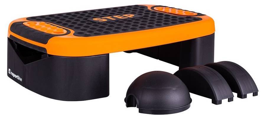STEPPER INSPORTLINE MULTIFUN AEROBIC STEP PLATFORM ΠΟΡΤΟΚΑΛΙ/ΜΑΥΡΟ