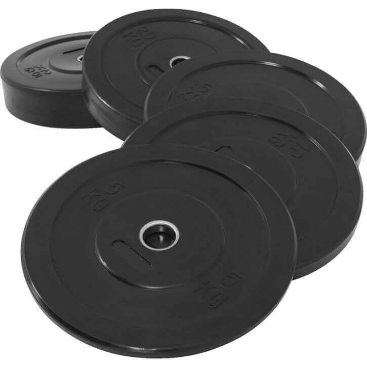 ΔΙΣΚΟΣ OPTIMUM RUBBER BUMPER PLATE Φ50 ΜΑΥΡΟΣ (10 KG)