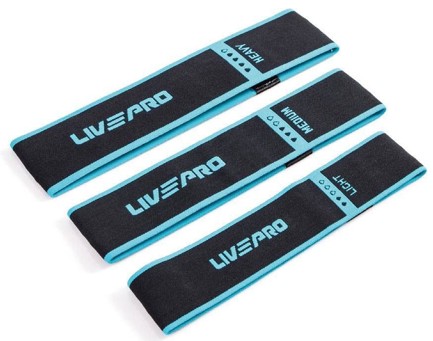 ΛΑΣΤΙΧΟ ΜΗΡΙΑΙΩΝ/ΓΛΟΥΤΩΝ LIVEPRO Β-8414 HIP BAND ΜΑΥΡΟ (HEAVY) LIVEPRO