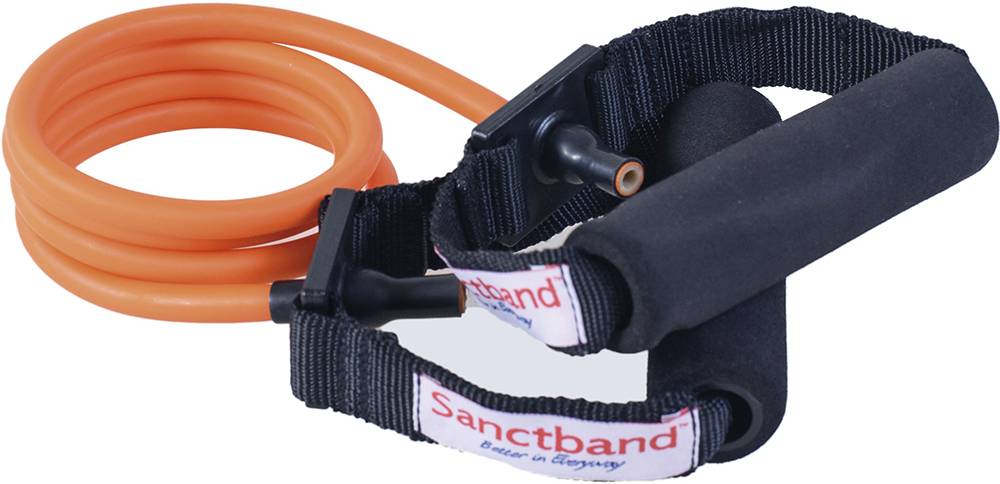 AMILA ΛΑΣΤΙΧΟ SANCTBAND GYMTUBE ΜΕ ΠΛΑΣΤΙΚΟ ΧΕΡΟΥΛΙ ΠΟΡΤΟΚΑΛΙ (ΜΑΛΑΚΟ)