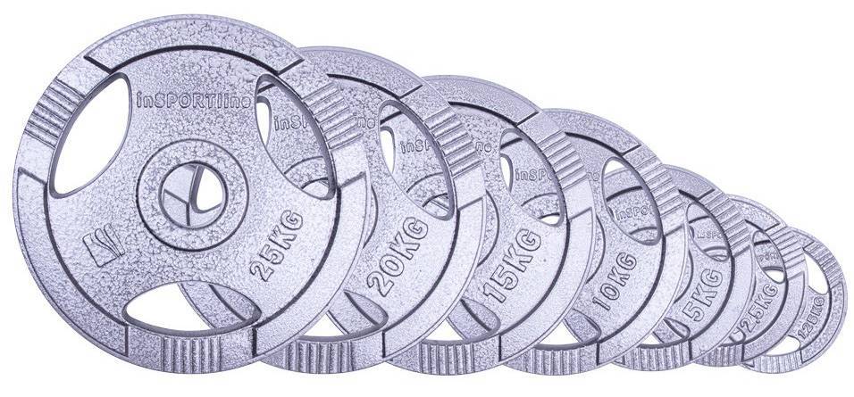 ΟΛΥΜΠΙΑΚΟΣ ΔΙΣΚΟΣ INSPORTLINE ΜΑΝΤΕΜΙ ΓΚΡΙ Φ50 (1.25KG) INSPORTLINE