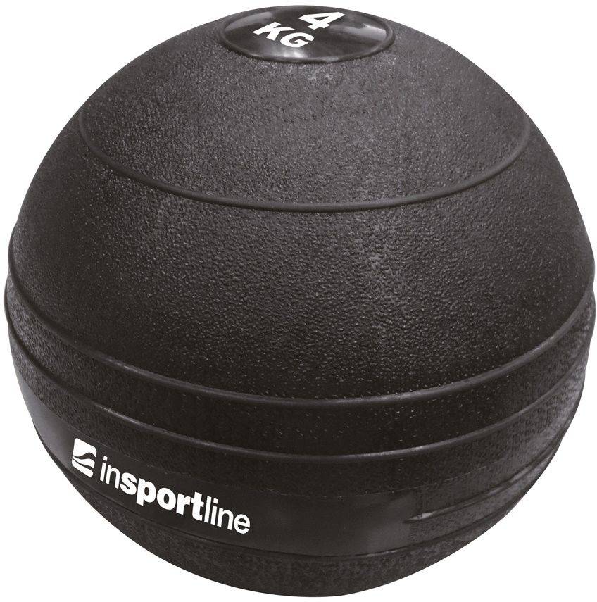 MEDICINE BALL INSPORTLINE SLAM BALL ΜΑΥΡΗ (4 KG) INSPORTLINE