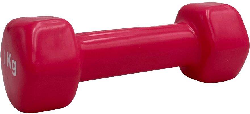 LIGA SPORT ΑΛΤΗΡΑΣ LIGA SPORT VINYL DUMBBELL ΡΟΖ (1 KG)