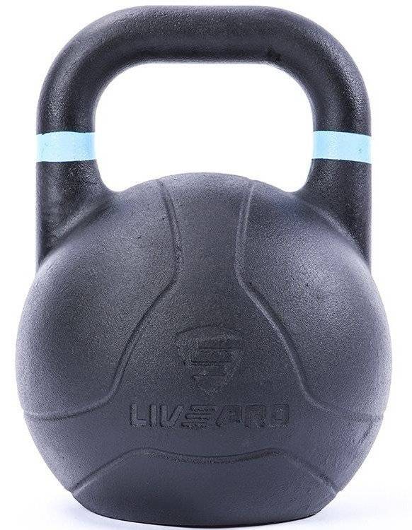 ΒΑΡΟΣ KETTLEBELL LIVEPRO Β-8044 ΑΓΩΝΙΣΤΙΚΟ ΜΑΥΡΟ (28 KG)