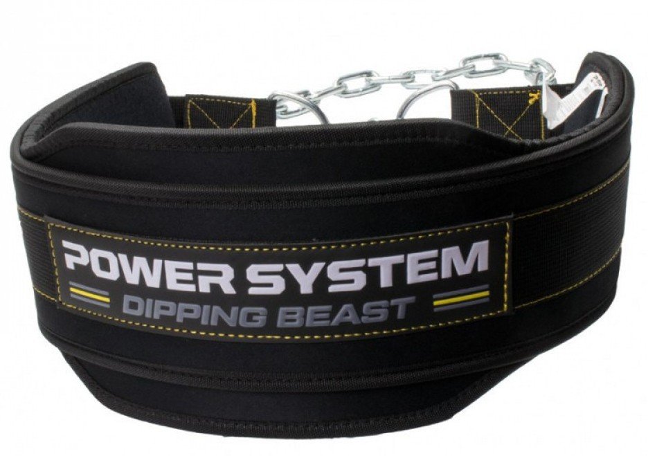 POWER SYSTEM ΖΩΝΗ ΓΙΑ ΒΑΡΗ POWER SYSTEM PS-3860 DIPPING BEAST ΜΕ ΑΛΥΣΙΔΑ ΜΑΥΡΗ/ΚΙΤΡΙΝΗ