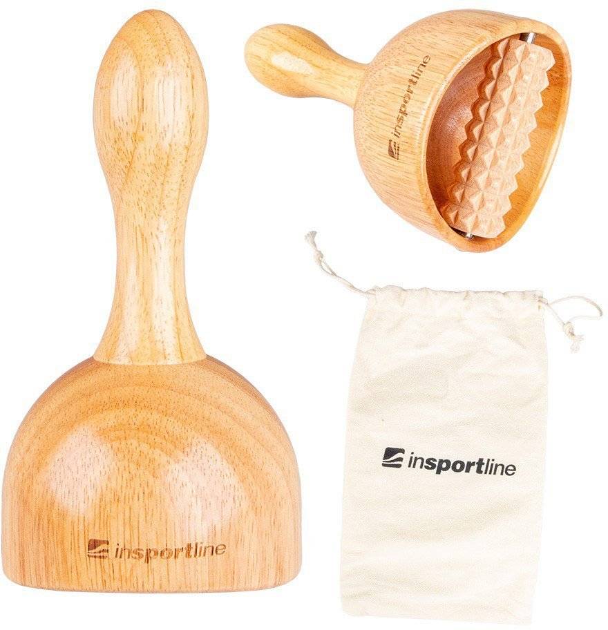 ΞΥΛΙΝΗ ΒΕΝΤΟΥΖΑ ΜΑΣΑΖ ΜΕ ΡΟΛΟ INSPORTLINE VITMAR 100 2-IN-1 WOODEN MASSAGE SUCTION CUP W/ ROLLER