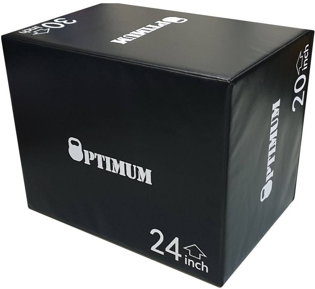 KOYTI CROSSFIT OPTIMUM SOFT PLYOMETRIC BOX ΜΑΥΡΟ (76 X 61 X 51 CM) OPTIMUM