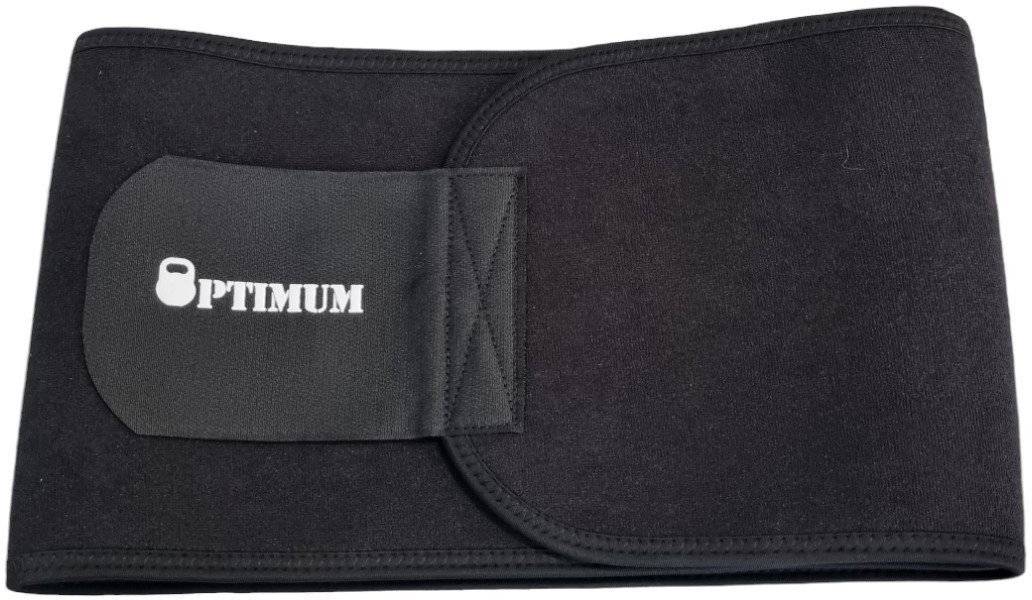 OPTIMUM ΖΩΝΗ ΕΦΙΔΡΩΣΗΣ OPTIMUM WAIST TRAINER TRIMMER BELT ΜΑΥΡΗ (L)