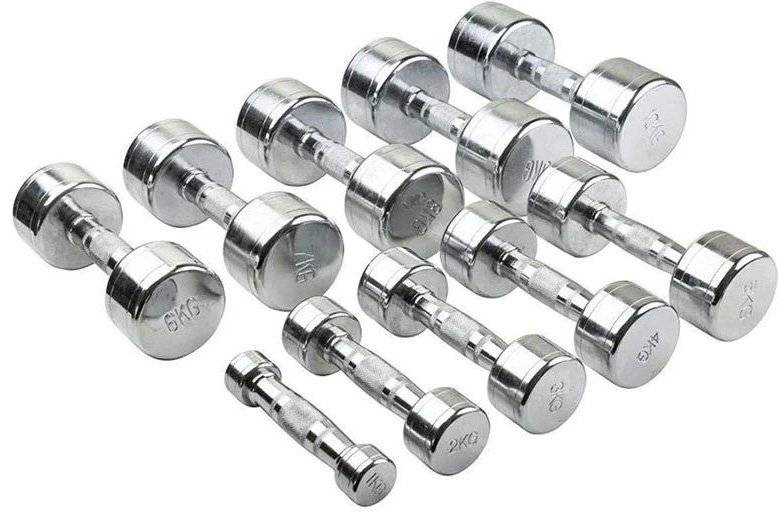 INSPORTLINE ΒΑΡΑΚΙ ΧΡΩΜΙΟΥ INSPORTLINE CROSSTEEL CHROME DUMBBELL (5 KG)
