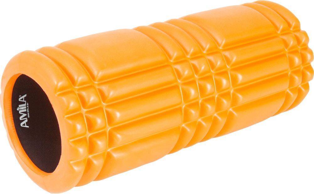 ΚΥΛΙΝΔΡΟΣ ΙΣΟΡΡΟΠΙΑΣ AMILA PLEXUS FOAM ROLLER ΠΟΡΤΟΚΑΛΙ (33 X 14 CM)