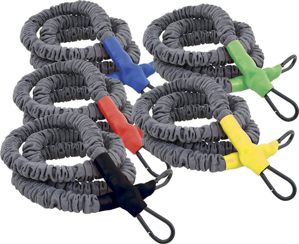 ΛΑΣΤΙΧΟ ΑΝΤΙΣΤΑΣΗΣ AMILA GYMTUBE ΜΕ CLIP - ΜΑΝΙΚΙ ΚΟΚΚΙΝΟ (MEDIUM)