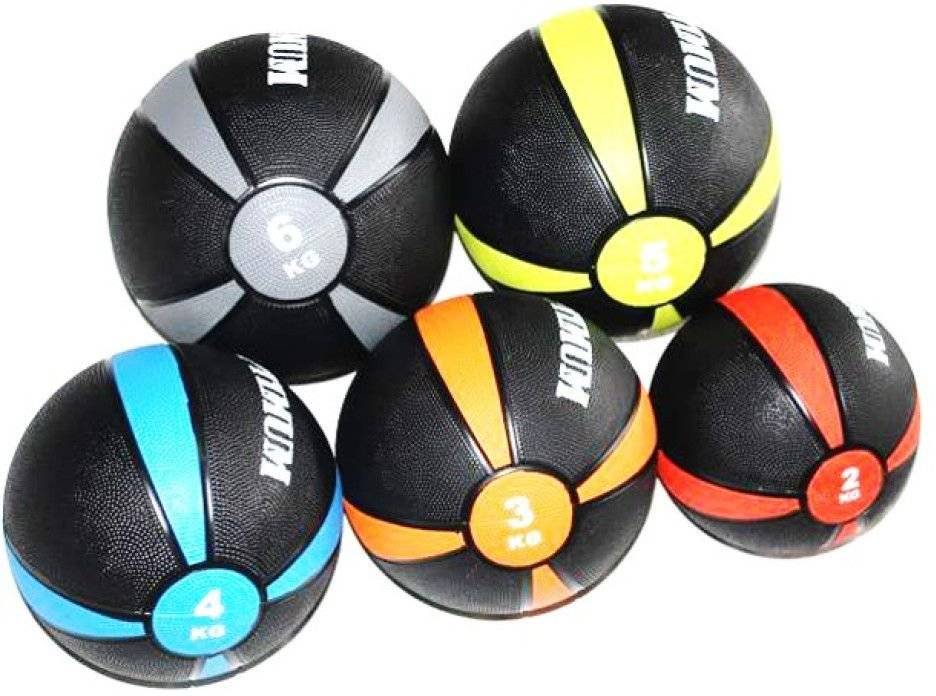 OPTIMUM ΜΠΑΛΑ OPTIMUM MEDICINE BALL ΜΑΥΡΗ/ΓΚΡΙ (6 KG)