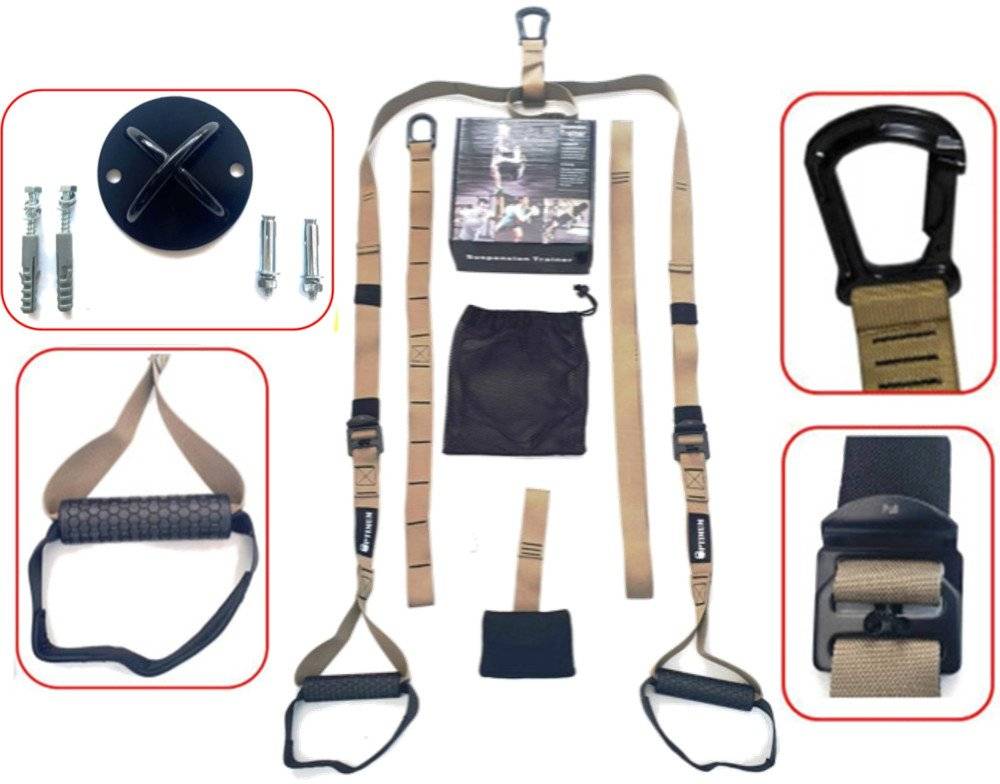 ΣΥΣΤΗΜΑ ΜΕ ΙΜΑΝΤΕΣ OPTIMUM SUSPENSION TRAINER ΜΑΥΡΟ/ARMY OPTIMUM