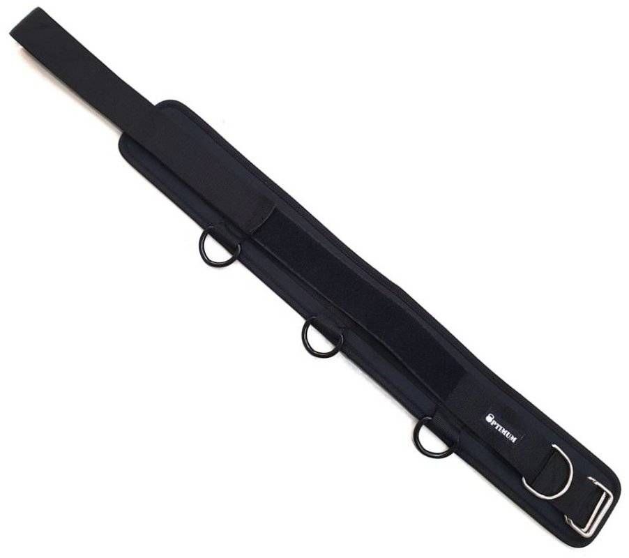 ΖΩΝΗ ΑΝΤΙΣΤΑΣΗΣ OPTIMUM POWER BELT ΜΑΥΡΗ (68-110 CM) OPTIMUM