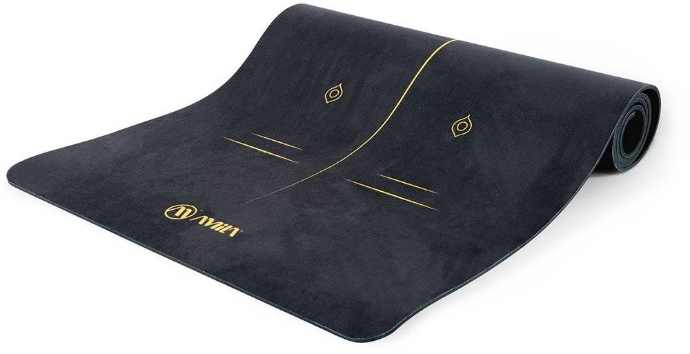 ΣΤΡΩΜΑ YOGA AMILA TPE - SUEDE ΜΑΥΡΟ (6 MM)