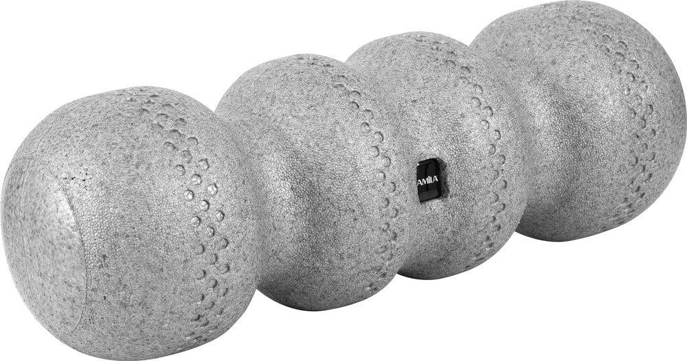 ΚΥΛΙΝΔΡΟΣ ΙΣΟΡΡΟΠΙΑΣ AMILA FOAM ROLLER SOMA ΓΚΡΙ (15 X 45 CM)