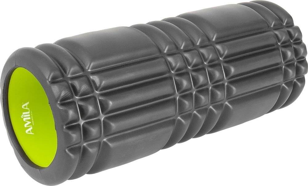 ΚΥΛΙΝΔΡΟΣ ΙΣΟΡΡΟΠΙΑΣ AMILA FOAM ROLLER PLEXUS ΜΑΥΡΟΣ (14 X 33 CM)