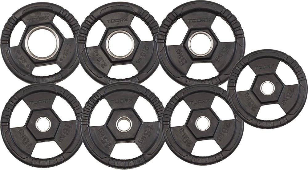 ΠΛΑΣΤΙΚΟΣ ΔΙΣΚΟΣ TOORX Φ50 ΜΕ ΛΑΒΕΣ (15 KG) TOORX