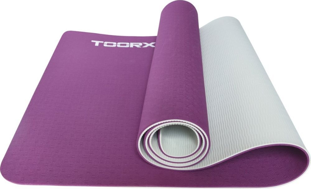 TOORX ΣΤΡΩΜΑ YOGA TOORX MAT-184 ΜΩΒ/ΛΕΥΚΟ (183 X 60 X 0.6 CM)