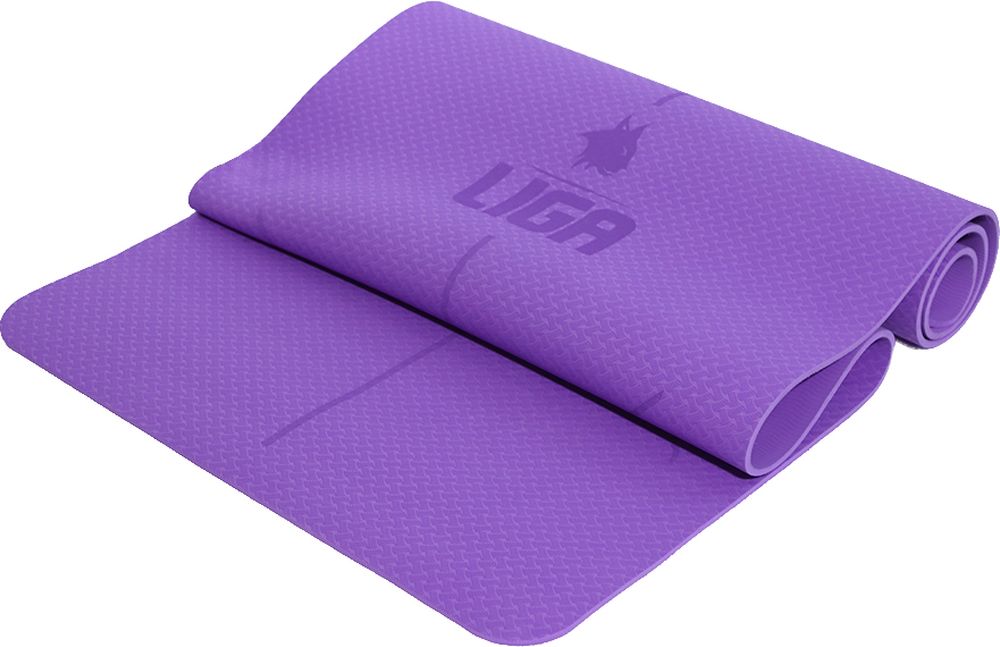 ΣΤΡΩΜΑ LIGA SPORT TPE YOGA MAT ΜΩΒ (183 X 61 X 0.6 CM) LIGA SPORT