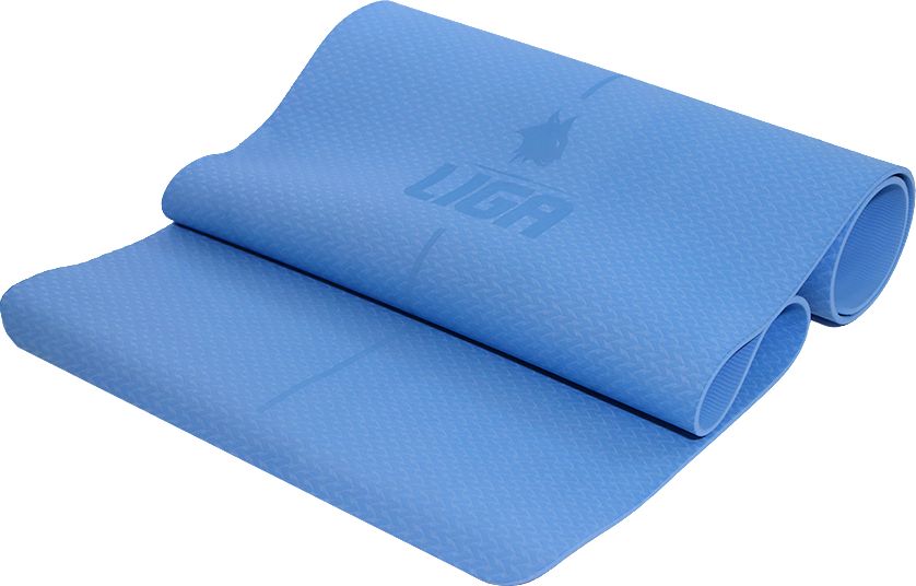ΣΤΡΩΜΑ LIGA SPORT TPE YOGA MAT ΓΑΛΑΖΙΟ (183 X 61 X 0.6 CM) LIGA SPORT