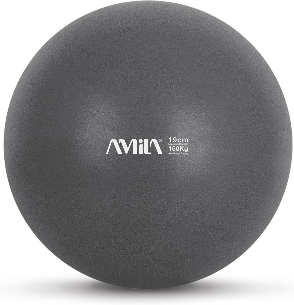 ΜΠΑΛΑ ΓΥΜΝΑΣΤΙΚΗΣ AMILA PILATES BALL ΜΑΥΡΗ (19 CM)