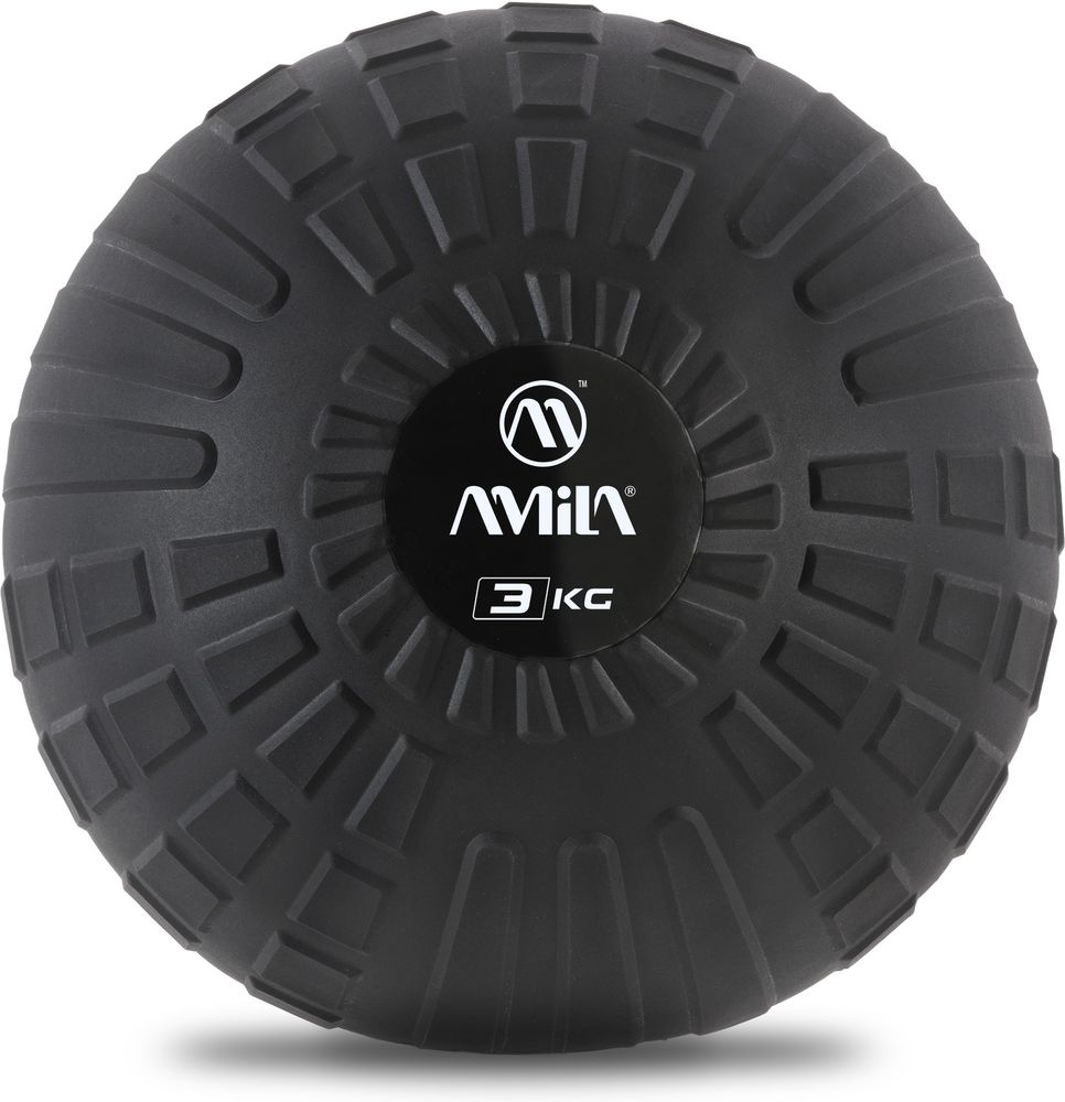 ΜΠΑΛΑ ΠΡΟΠΟΝΗΣΗΣ AMILA SLAM BALL PLEXUS ΜΑΥΡΗ (3 KG) AMILA