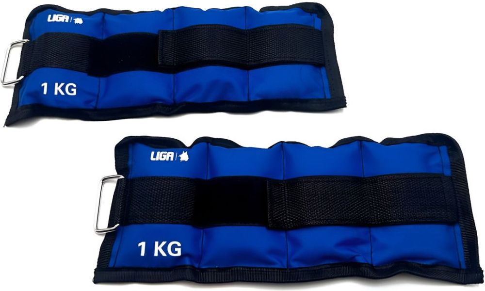 LIGA SPORT ΣΕΤ ΒΑΡΩΝ ΑΚΡΩΝ LIGA SPORT ANKLE WEIGHTS ΜΠΛΕ (2 X 1 KG)
