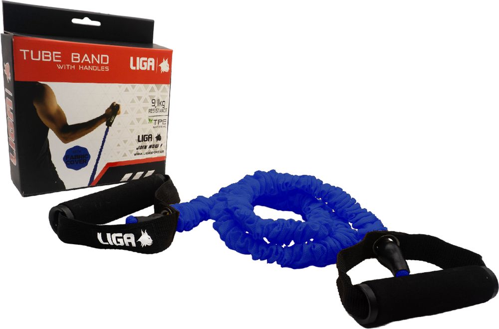 ΛΑΣΤΙΧΟ ΑΝΤΙΣΤΑΣΗΣ LIGA SPORT FABRIC COVER TUBE BAND ΜΠΛΕ (9.1 KG) LIGA SPORT