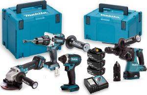   MAKITA COBO KIT (DHP481+ DTD153 + DHR243 + DGA513   ) DLX4104TJ1