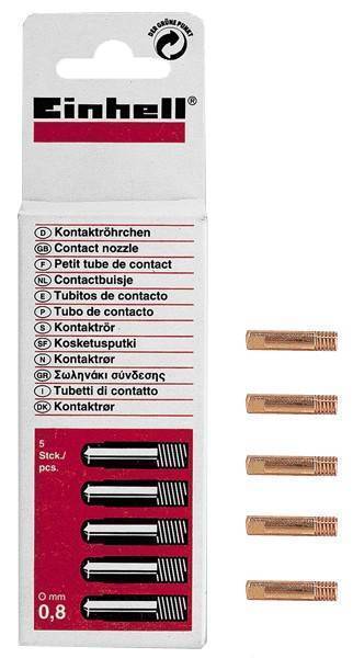 EINHELL ΣΩΛΗΝΑΚΙΑ ΕΠΑΦΗΣ 0,8ΜΜ ΣΕΤ 5 ΤΕΜΑΧΙΩΝ ΓΙΑ ΟΛΕΣ ΤΙΣ ΗΛΕΚΤΡΟΣΥΓΚΟΛΛΗΣΕΙΣ ARGON