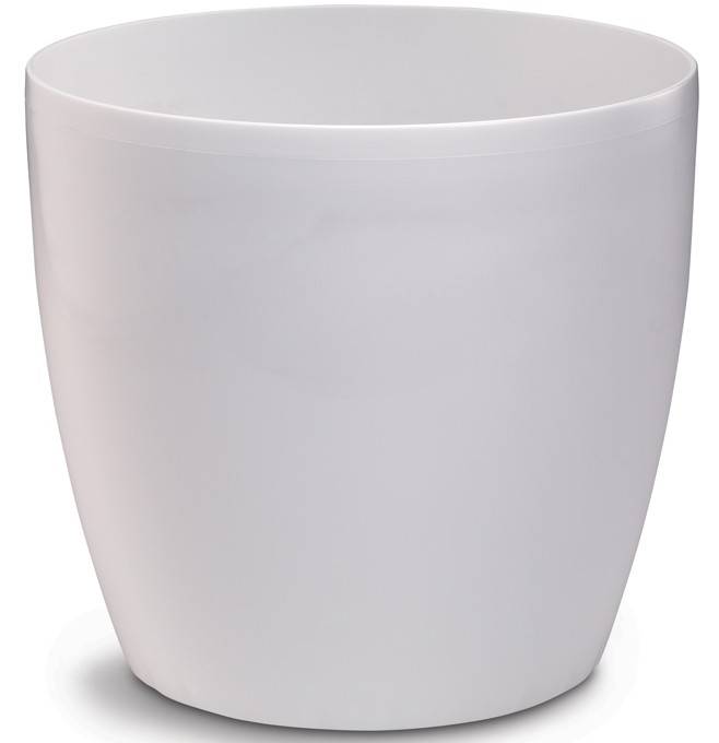 PLUS4U COLLECTION ΚΑΣΠΩ ROTO BRILLANTE ΛΕΥΚΟ ΓΥΑΛΙΣΤΕΡΟ ΜΕ ΡΟΔΕΣ (Φ43 CM)
