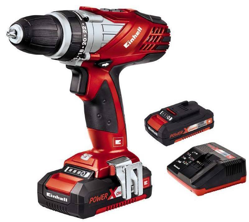 EINHELL ΕΠΑΝΑΦΟΡΤΙΖΟΜΕΝΟ ΔΡΑΠΑΝΟΚΑΤΣΑΒΙΔΟ EINHELL POWER-X-CHANGE TE-CD 18 LI ΜΕ 2 ΜΠΑΤΑΡΙΕΣ(4513687)