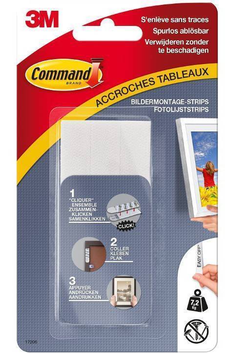 ΕΠΑΝΑΤΟΠΟΘΕΤΟΥΜΕΝΕΣ ΤΑΙΝΙΕΣ ΓΙΑ ΚΑΔΡΑ ΜΕΓΑΛΟΥ ΜΕΓΕΘΟΥΣ COMMAND 3M (17206) / 7.2KG 3M