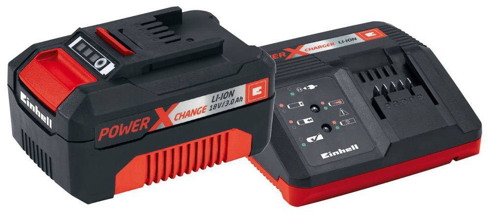 ΤΑΧΥΦΟΡΤΙΣΤΗΣ 30MIN EINHELL ΓΙΑ ΜΠΑΤΑΡΙΕΣ ΣΕΙΡΑΣ POWER X-CHANGE+ΜΠΑΤΑΡΙΑ 18V LI-ION 4AH 4512042 EINHELL