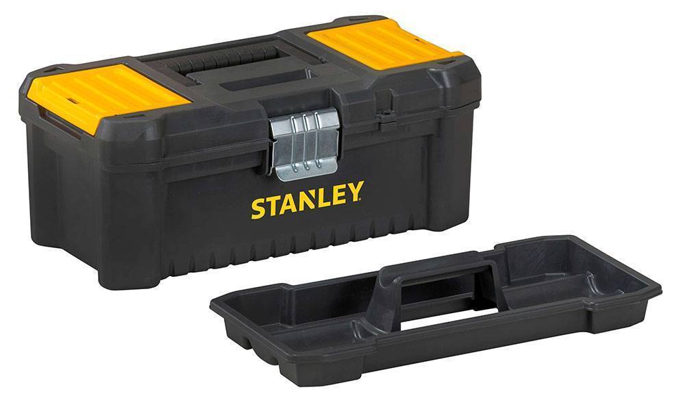 EΡΓΑΛΕΙΟΘΗΚH STANLEY ESSENTIAL ΜΕ ΜΕΤΑΛΛΙΚΟΥΣ ΜΕΝΤΕΣΕΔΕΣ + 2 ΤΑΜΠΑΚΙΕΡΕΣ 12.5'' STST1-75515 STANLEY