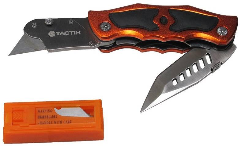 ΣΟΥΓΙΑΣ ΔΙΠΛΟΣ 240MM TACTIX ΜΑΧΑΙΡΙ + 5 ΛΑΜΕΣ 475226 TACTIX