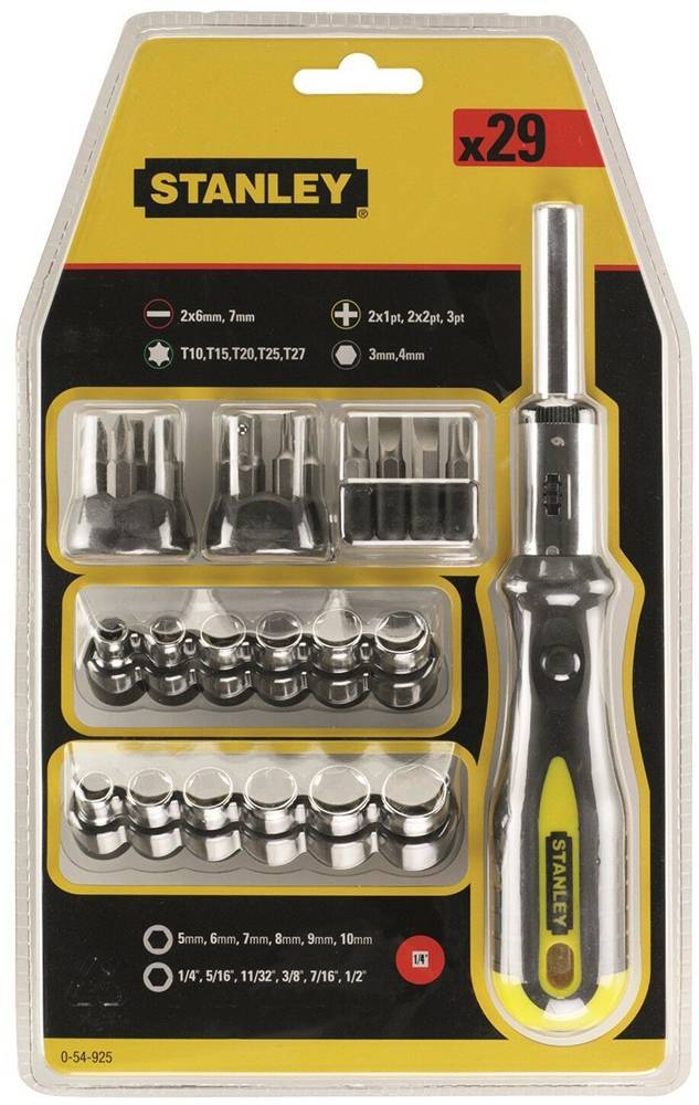 STANLEY ΣΕΤ 29 TEM ΚΑΤΣΑΒΙΔΙ ΚΑΣΤΑΝΙΑ STANLEY ME ΚΑΡΥΔΑΚΙΑ 0-54-925