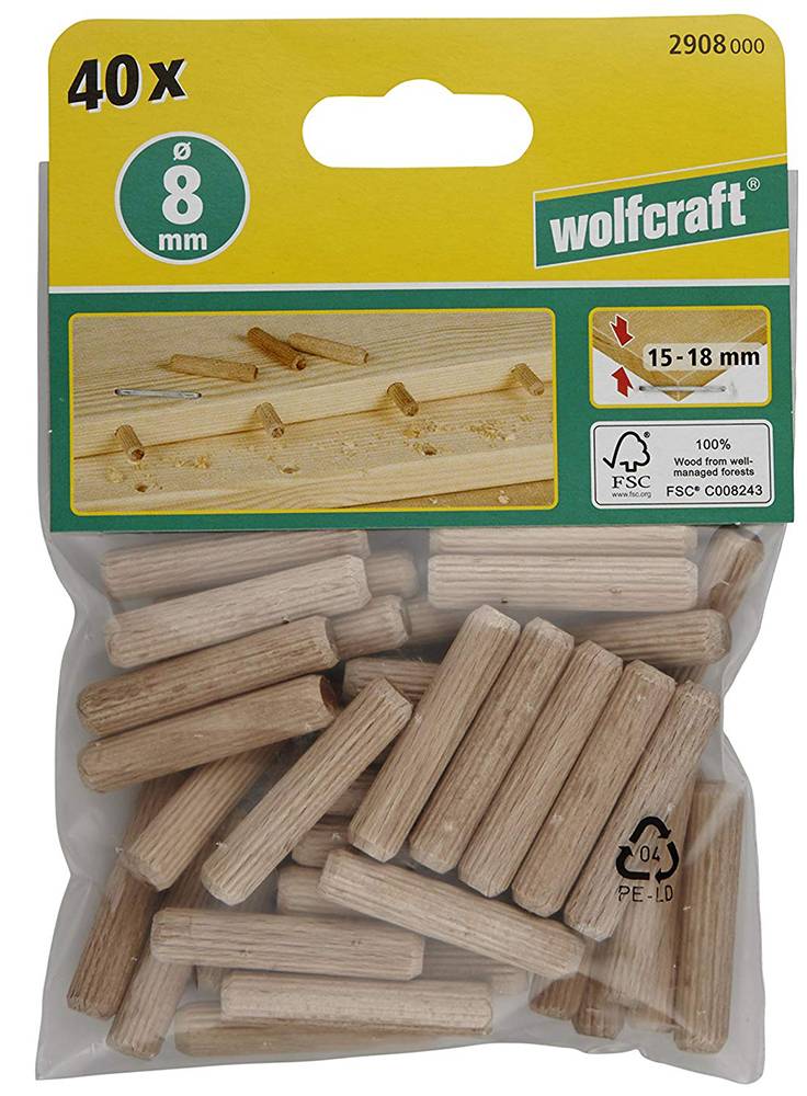 WOLFCRAFT ΣΕΤ ΚΑΒΙΛΙΕΣ WOLFCRAFT ΟΞΙΑΣ 8X40MM 40ΤΜΧ 2908000