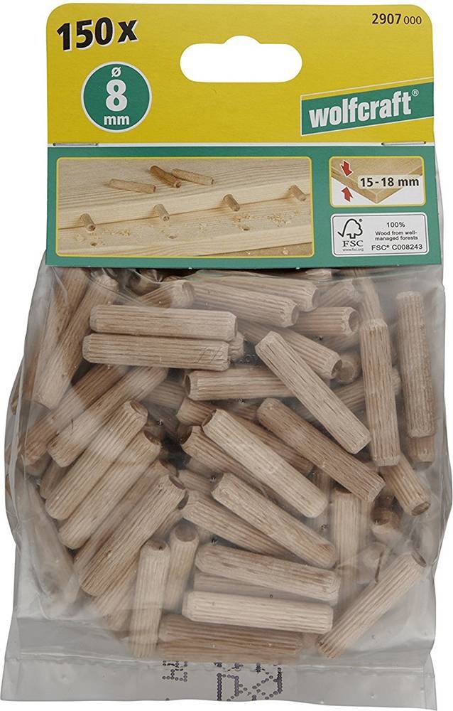 ΣΕΤ ΚΑΒΙΛΙΕΣ WOLFCRAFT ΟΞΙΑΣ 8X40MM - 150 ΤΕΜ. 2907000 WOLFCRAFT
