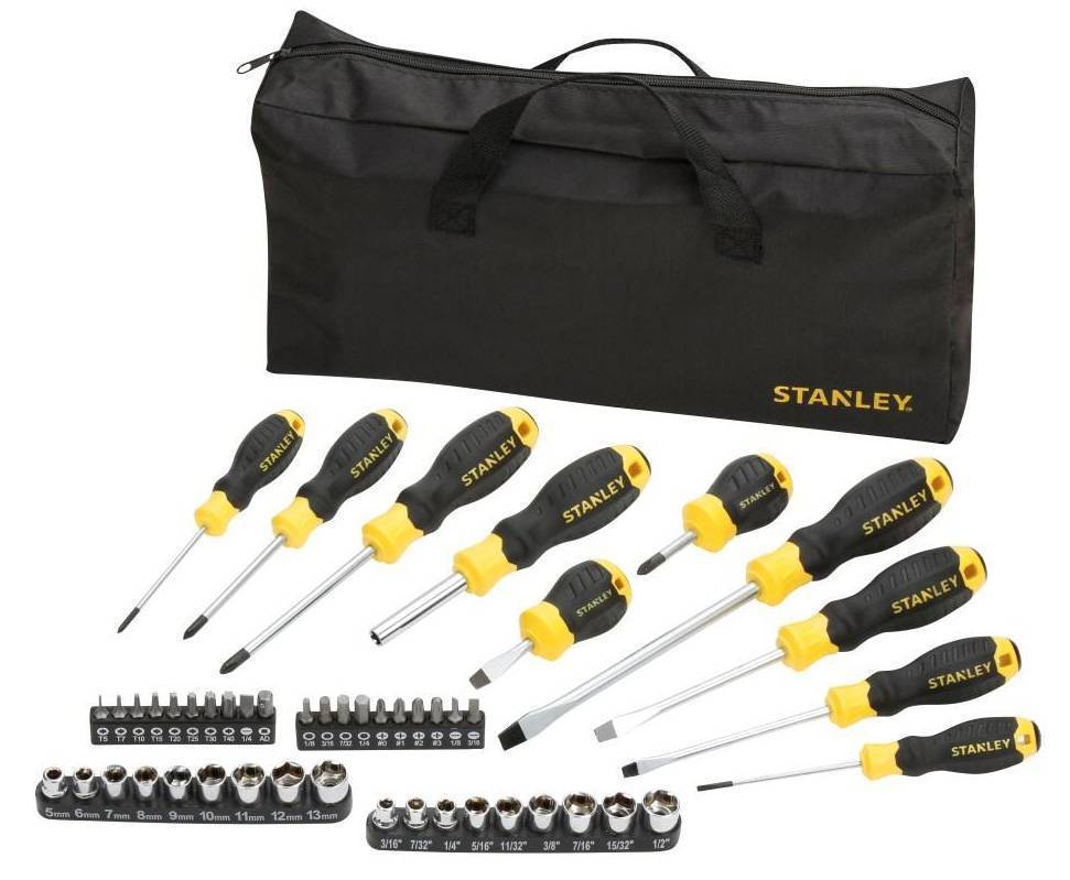 STANLEY ΣΕΤ 48ΤΕΜ ΚΑΤΣΑΒΙΔΙΩΝ ΑΞΕΣΟΥΑΡ + ΜΑΛΑΚΗ ΤΣΑΝΤΑ STANLEY STHT0-70887
