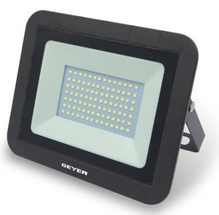 GEYER LPRM10E ΠΡΟΒΟΛΕΑΣ LED 10W 800LM 6500K ΜΑΥΡΟΣ