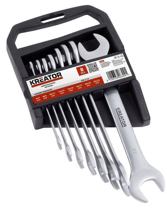 KREATOR ΓΕΡΜΑΝΙΚΑ ΚΛΕΙΔΙΑ KREATOR KRT500001 ΣΕΤ 8ΤΕΜ. CV 6-22MM (6683091)