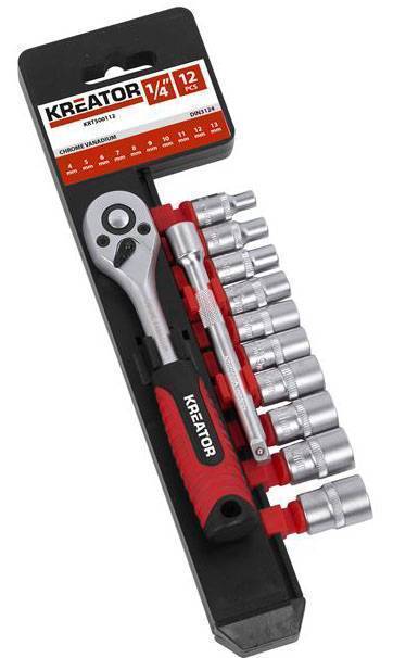 ΚΑΡΥΔΑΚΙΑ-ΚΑΣΤΑΝΙΑ KREATOR 1/4" ΣΕΤ 12Τ KRT500112 (6685019)