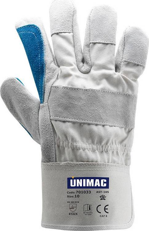 ΓΑΝΤΙΑ UNIMAC 105 ΜΠΛΕ ΜΕΓ.10 ΔΕΡΜΑ ΜΟΣΧΟΥ 701033 UNIMAC