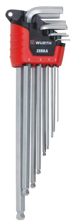 ΣΕΤ ΓΩΝΙΑΚΑ ΚΑΤΣΑΒΙΔΙΑ ALLEN WURTH ΜΕ ΜΠΙΛΙΑ 9ΤΕΜ.(07154050) WURTH