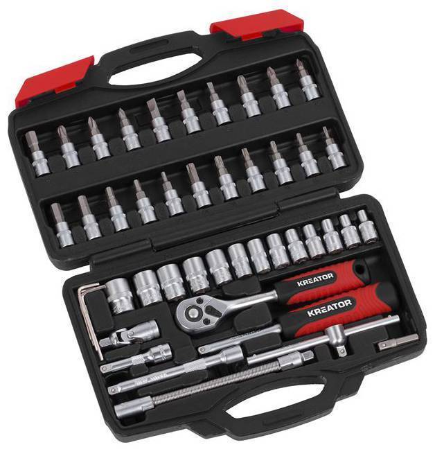 ΚΑΣΕΤΙΝΑ ΕΡΓΑΛΕΙΩΝ KREATOR 46ΤΕΜ. CV KRT500117 (6685057)