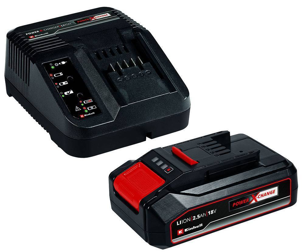 ΤΑΧΥΦΟΡΤΙΣΤΗΣ EINHELL ΓΙΑ ΜΠΑΤΑΡΙΕΣ ΣΕΙΡΑΣ POWER X-CHANGE+ΜΠΑΤΑΡΙΑ 18V LI-ION 2.5AH 4512097