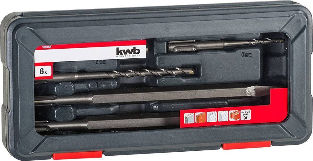 KWB ΣΕΤ 6 ΤΕΜ SDS PLUS KWB ΤΡΥΠΑΝΙΑ + ΒΕΛΟΝΙ + ΚΑΛΕΜΙ 109166